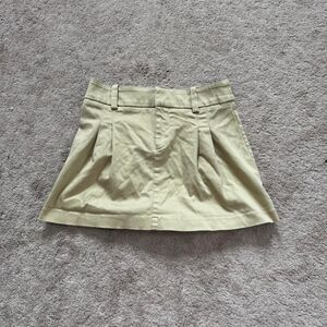 Aritzia Women's Tan and Brown Skirt